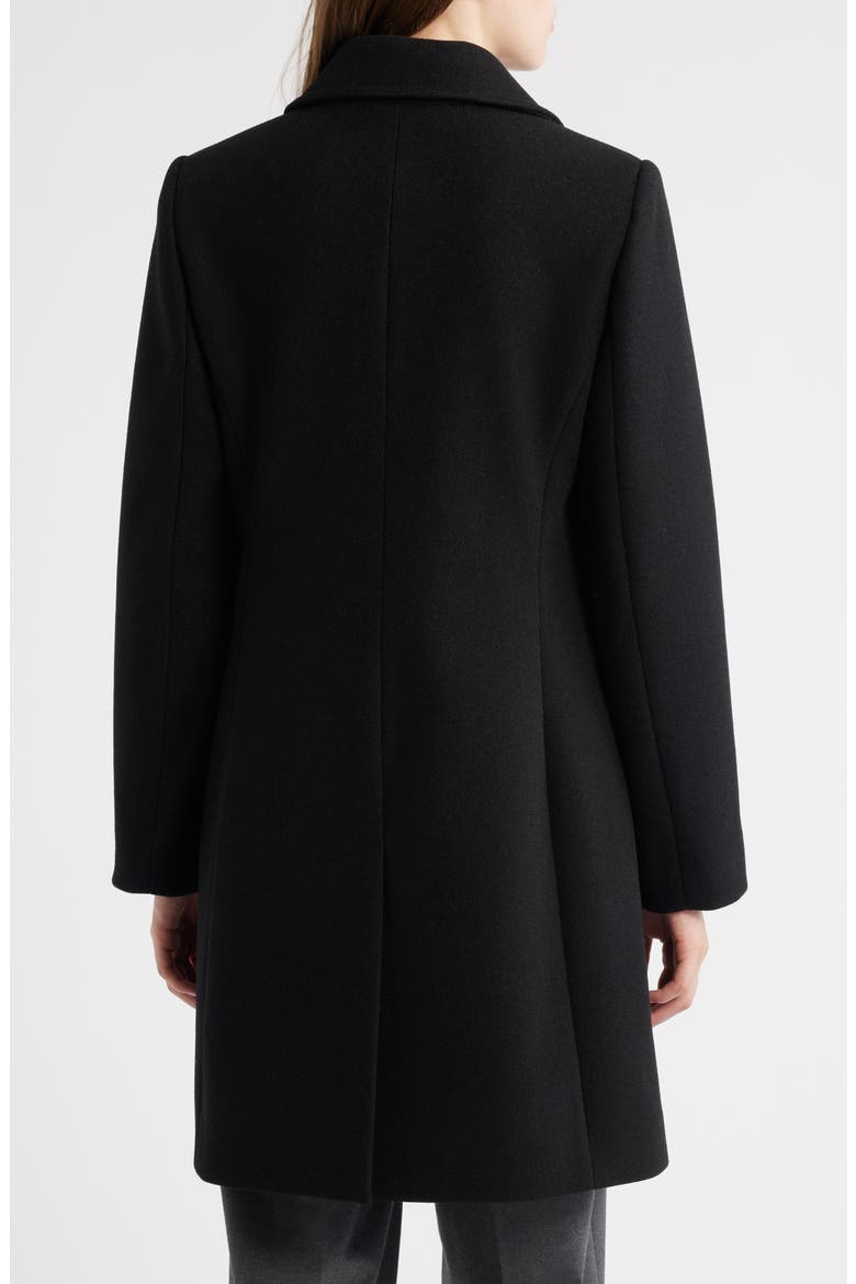 Single Breasted Coat, Alternate, color, BLACK