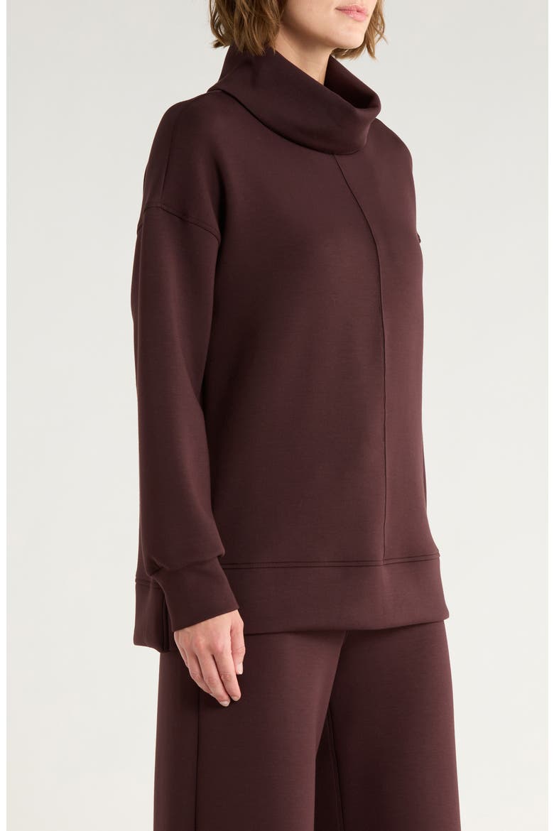 Air Essentials Tunic Sweatshirt, Alternate, color, TRUFFLE BROWN