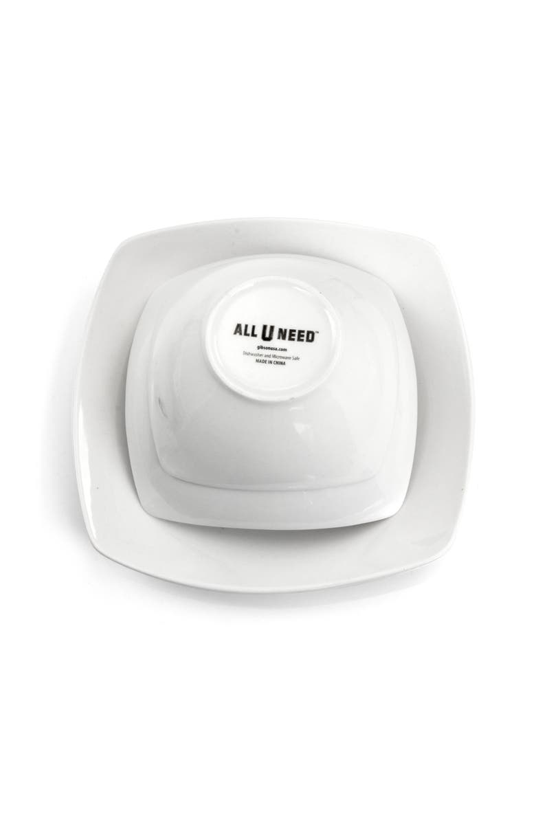 Gibson All U Need 45 Piece Dinnerware Cookware Combo Set, Alternate, color, White