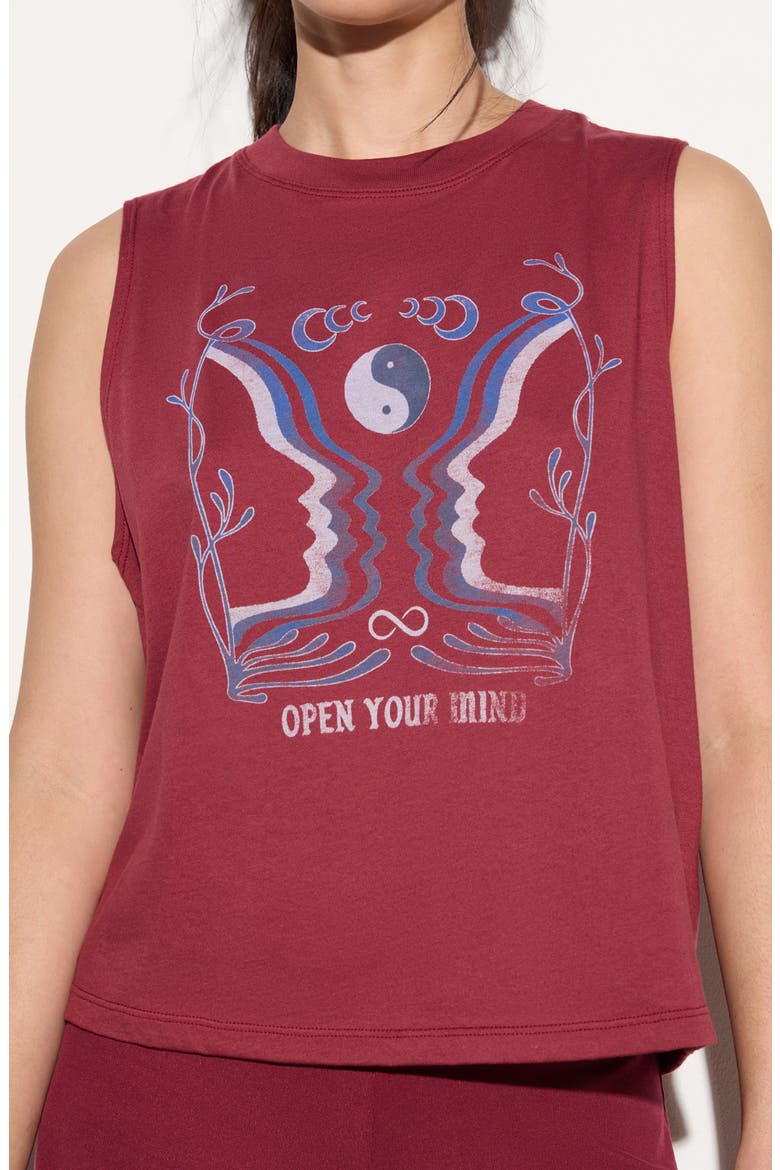 Open Your Mind Vibe Tank, Alternate, color, MAHOGANY