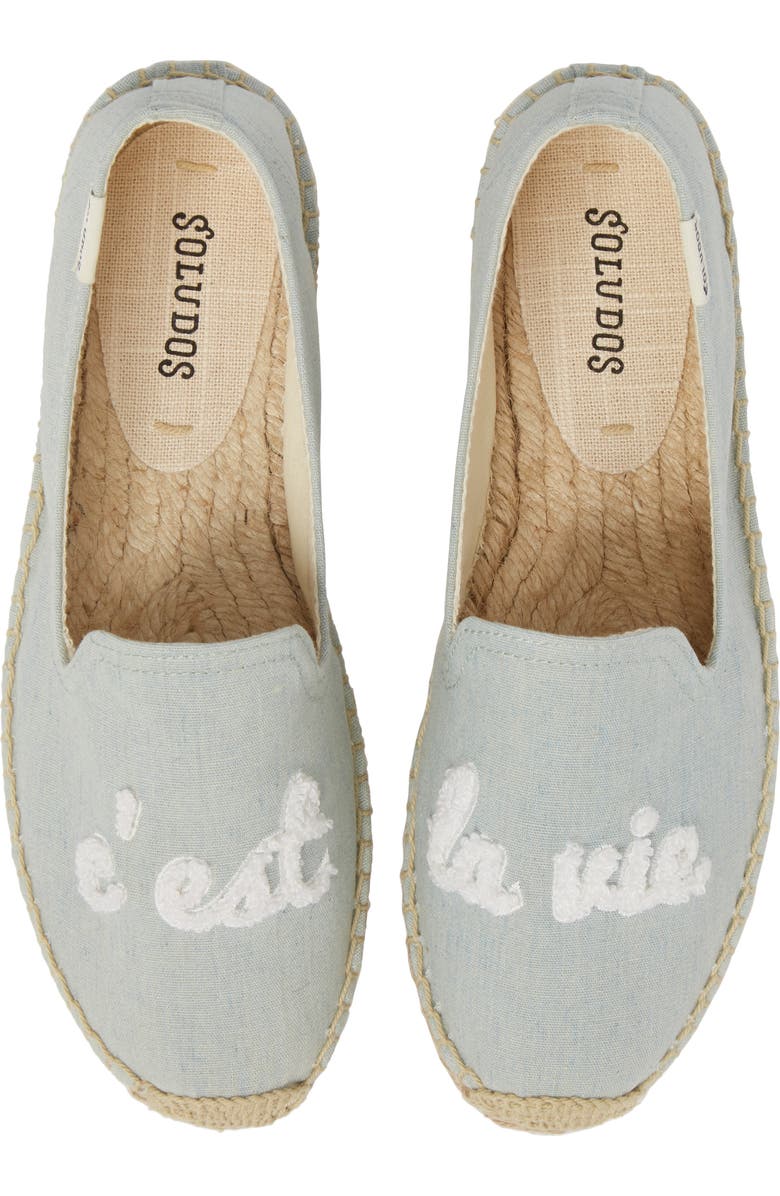 Soludos C'est la Vie Smoking Slipper Espadrille, Main, color,