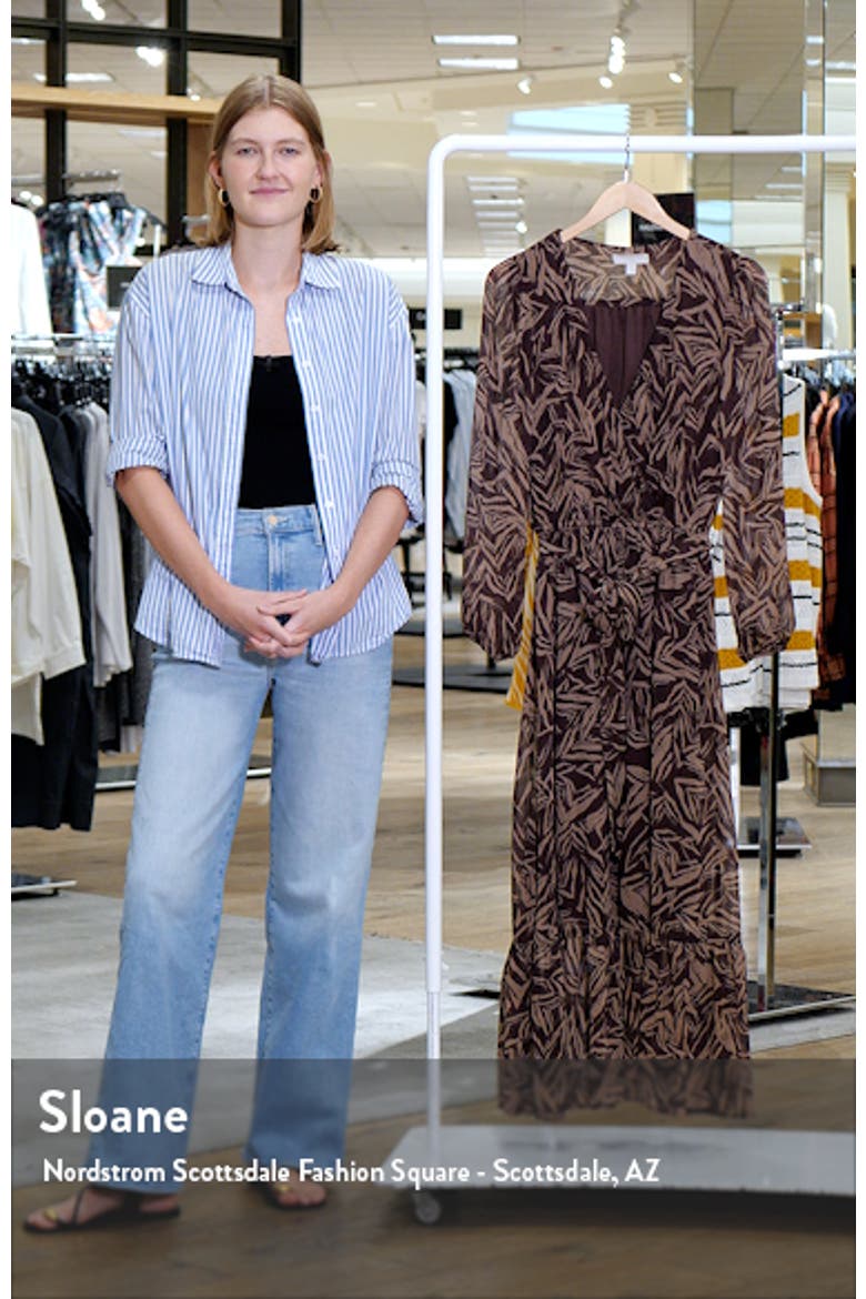 Long Sleeve Faux Wrap Dress video