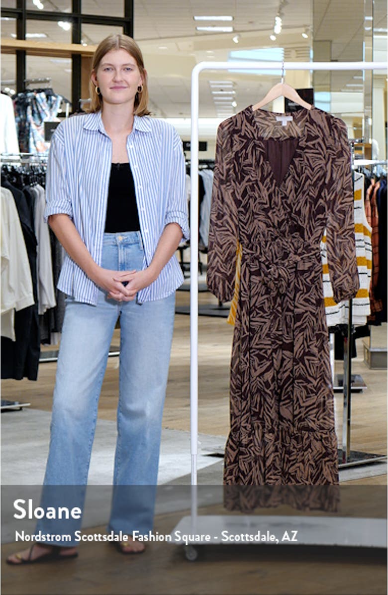 Long Sleeve Faux Wrap Dress, sales video thumbnail