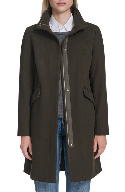 Longline Wool Blend Coat