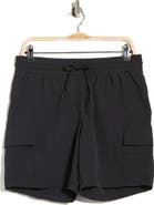 90 DEGREE BY REFLEX Crinkle Creed 7-Inch Cargo Shorts