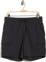 90 DEGREE BY REFLEX Crinkle Creed 7-Inch Cargo Shorts