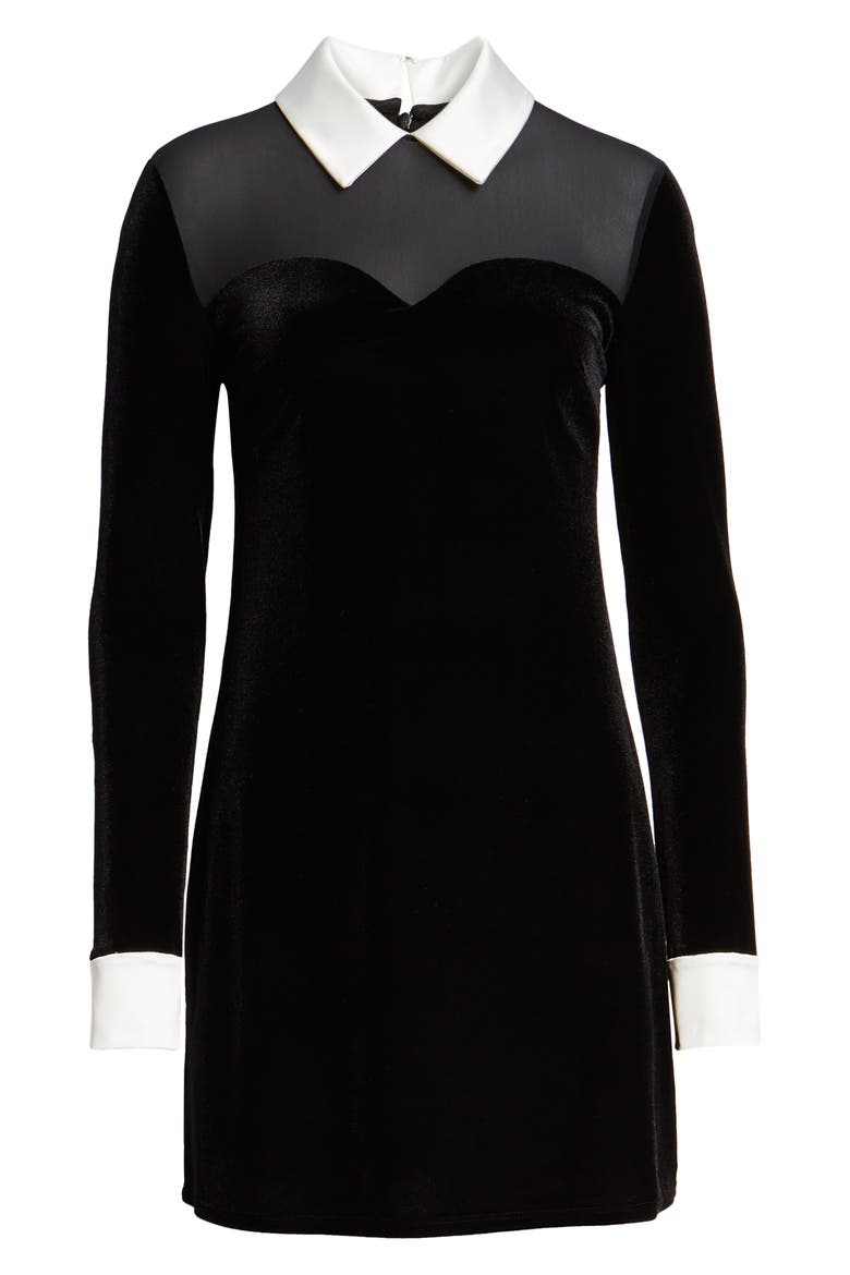 Dealer Shift Dress, Alternate, color, BLACK/ CHALK