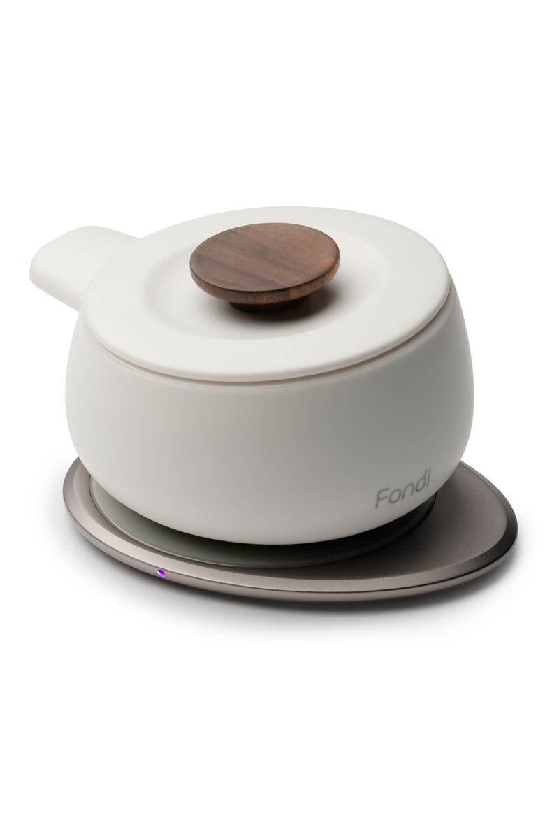 Fondi Self-Heating Fondue Set, Alternate, color, JASMINE WHITE
