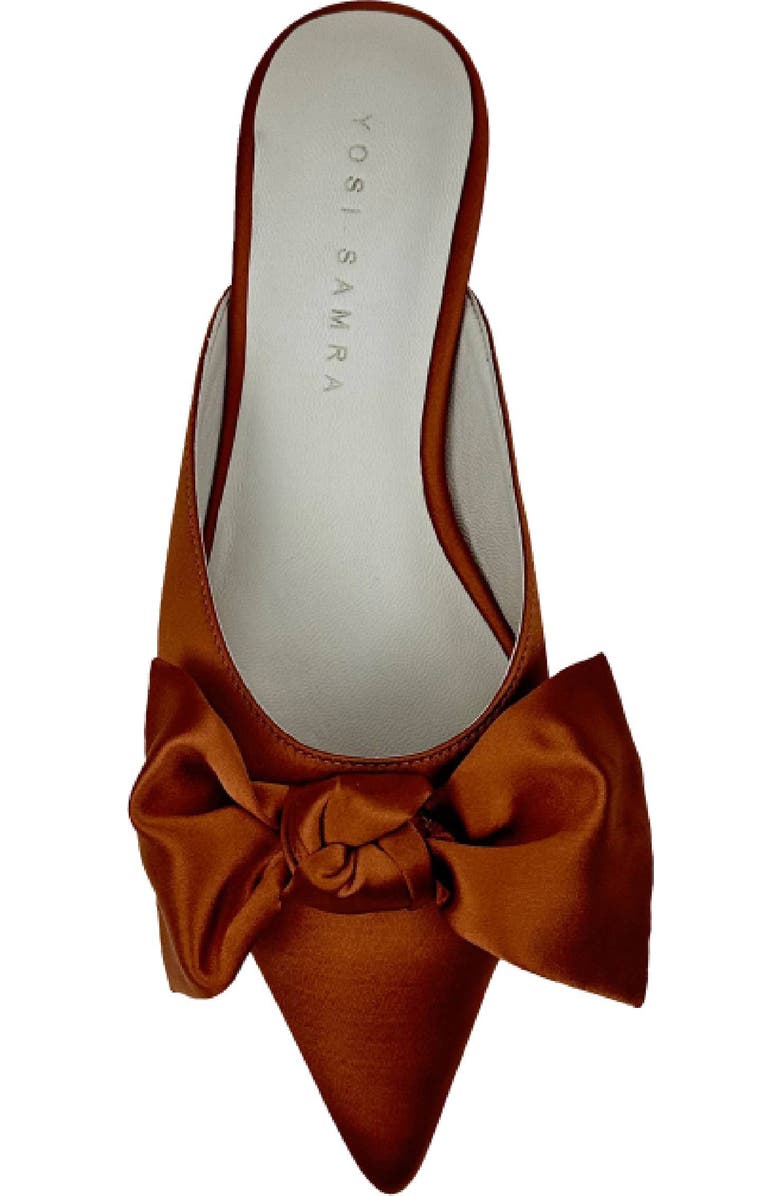 Yosi Samra Clara Pointed Toe Mule, Alternate, color, Rust