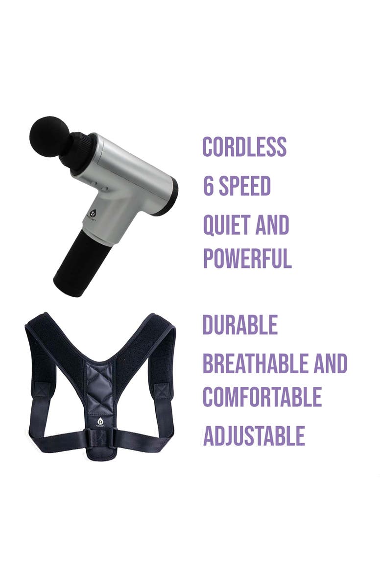 Pain Relief & Posture Support Set, Alternate, color, Black
