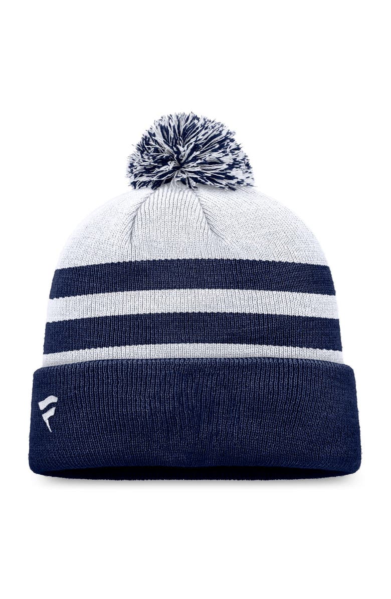 FANATICS Men's Fanatics Branded College Navy Seattle Seahawks Cuffed Knit Hat with Pom, Alternate, color, 
