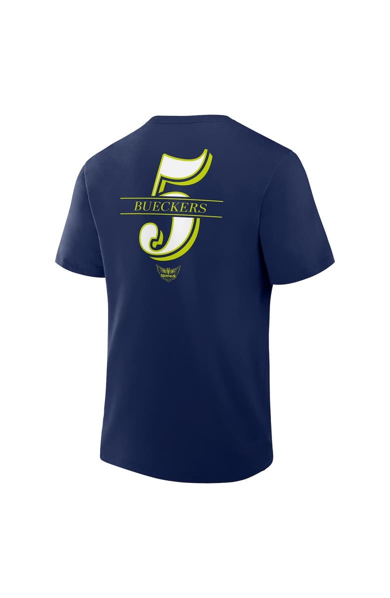 FANATICS Men's Fanatics Paige Bueckers Navy Dallas Wings In The Paint Name & Number T-Shirt, Alternate, color, Navy