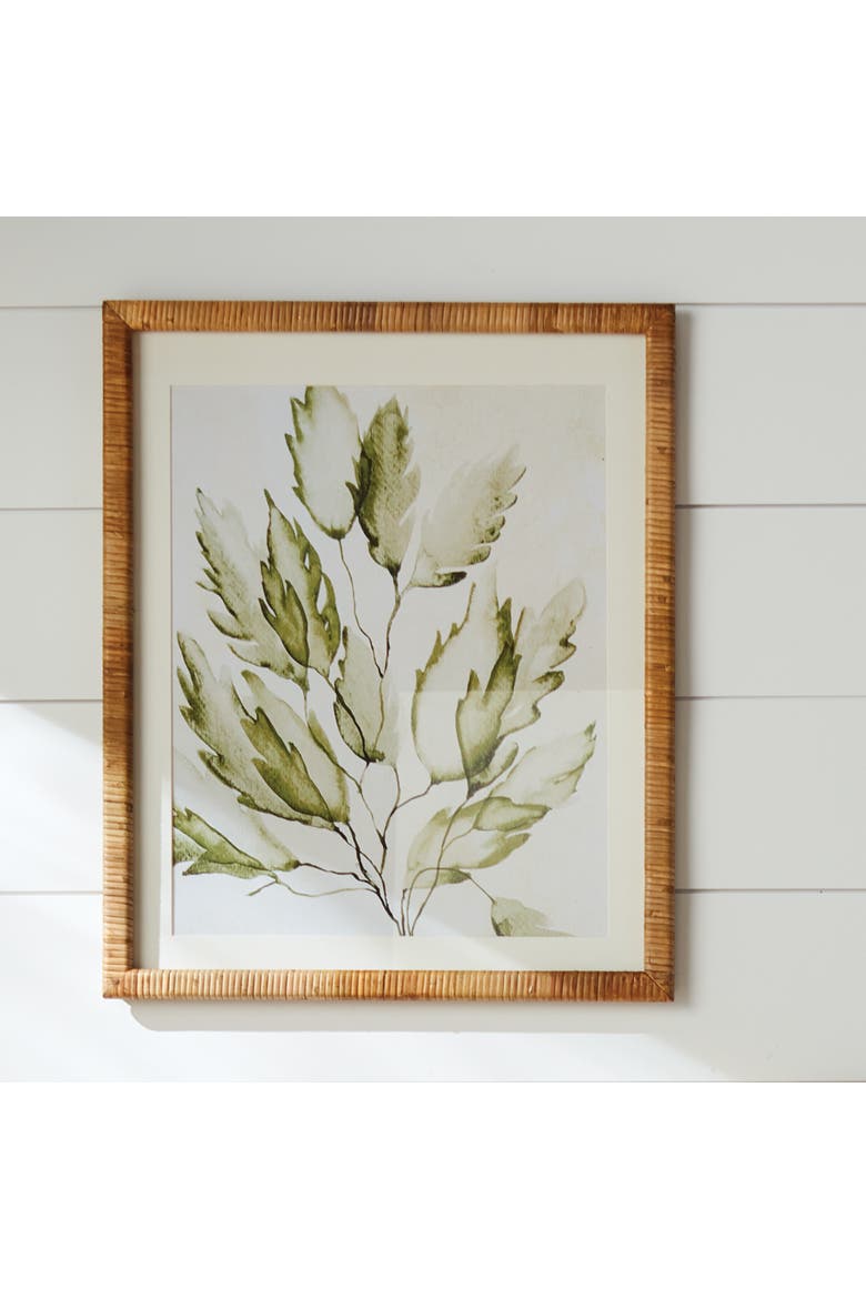 Coastal Greenery Prints, Set of 4 - Green Fir Wood Frame, Alternate, color, Green