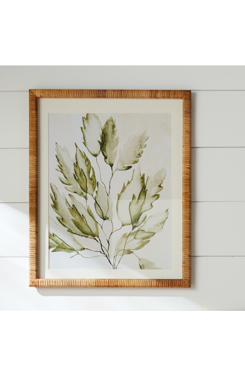 Napa Home & Garden Coastal Greenery Prints, Set of 4 - Green Fir Wood Frame, Alternate, color, Green