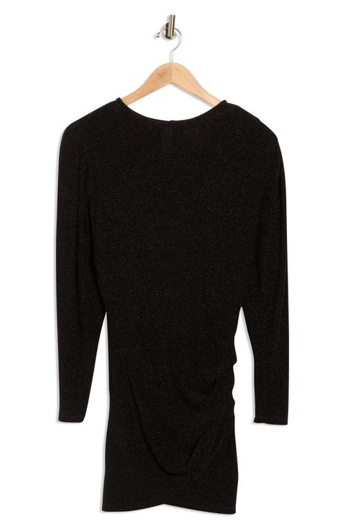 Isabel Marant Étoile Benedicte Long Sleeve Stretch Jersey Minidress In Black
