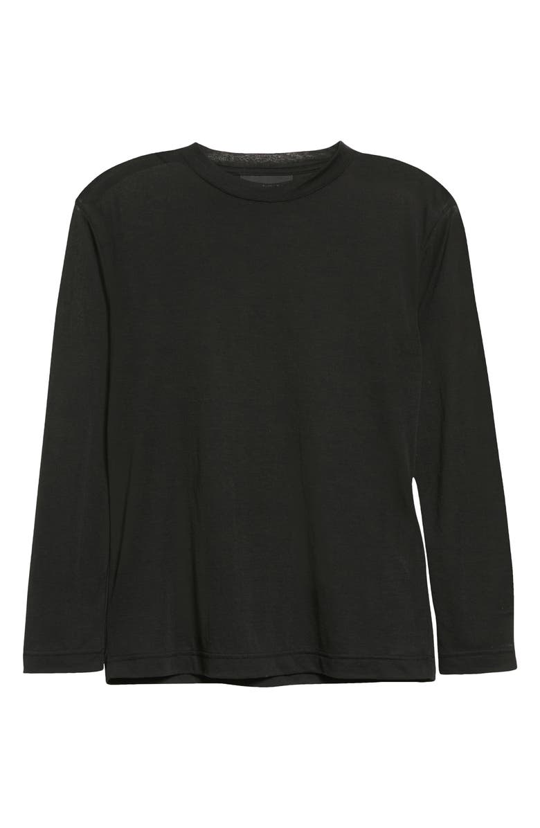 Balenciaga Men's Fitted Long Sleeve Mesh T-Shirt, Alternate, color, 