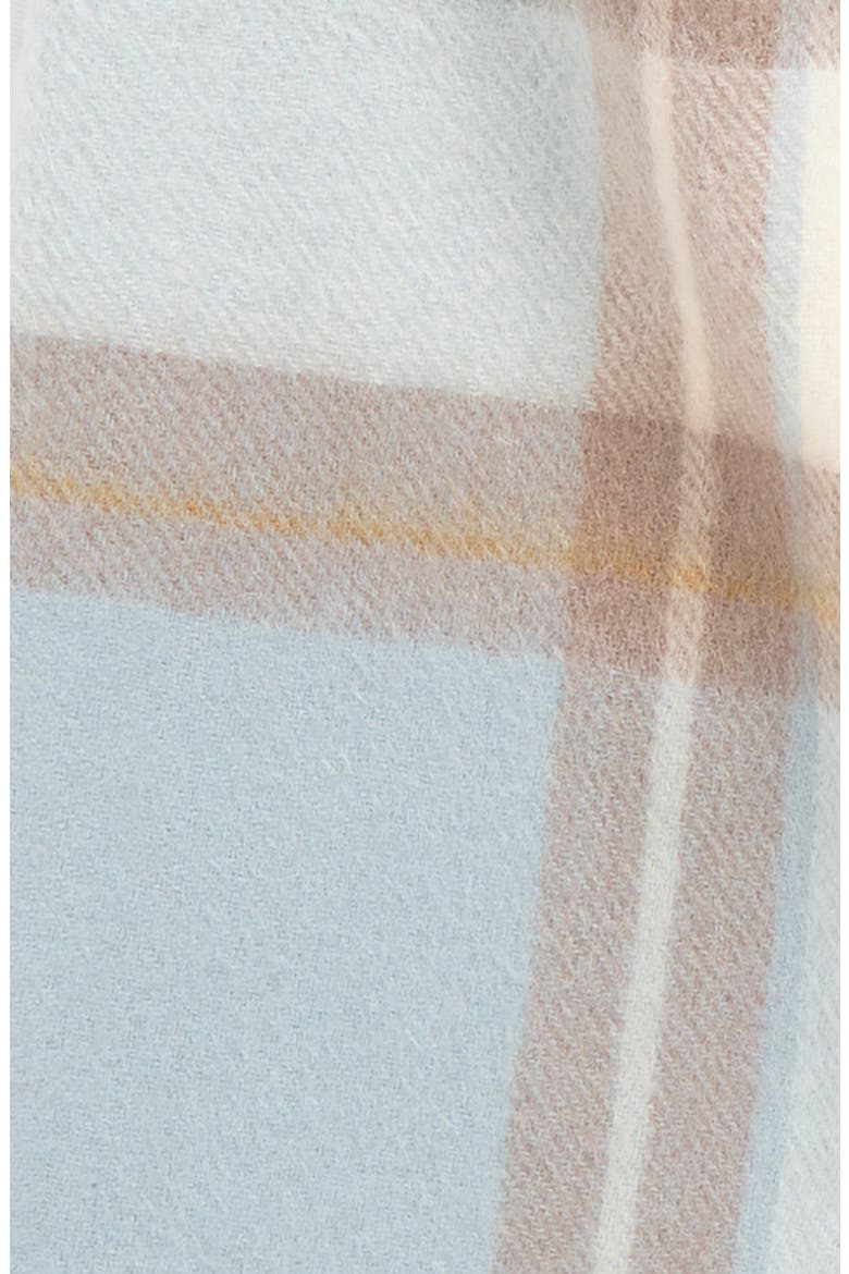 Plaid Cashmere Scarf, Alternate, color, BLUE