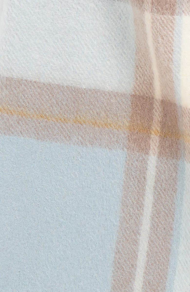 Lost Pattern Plaid Cashmere Scarf, Alternate, color, Blue