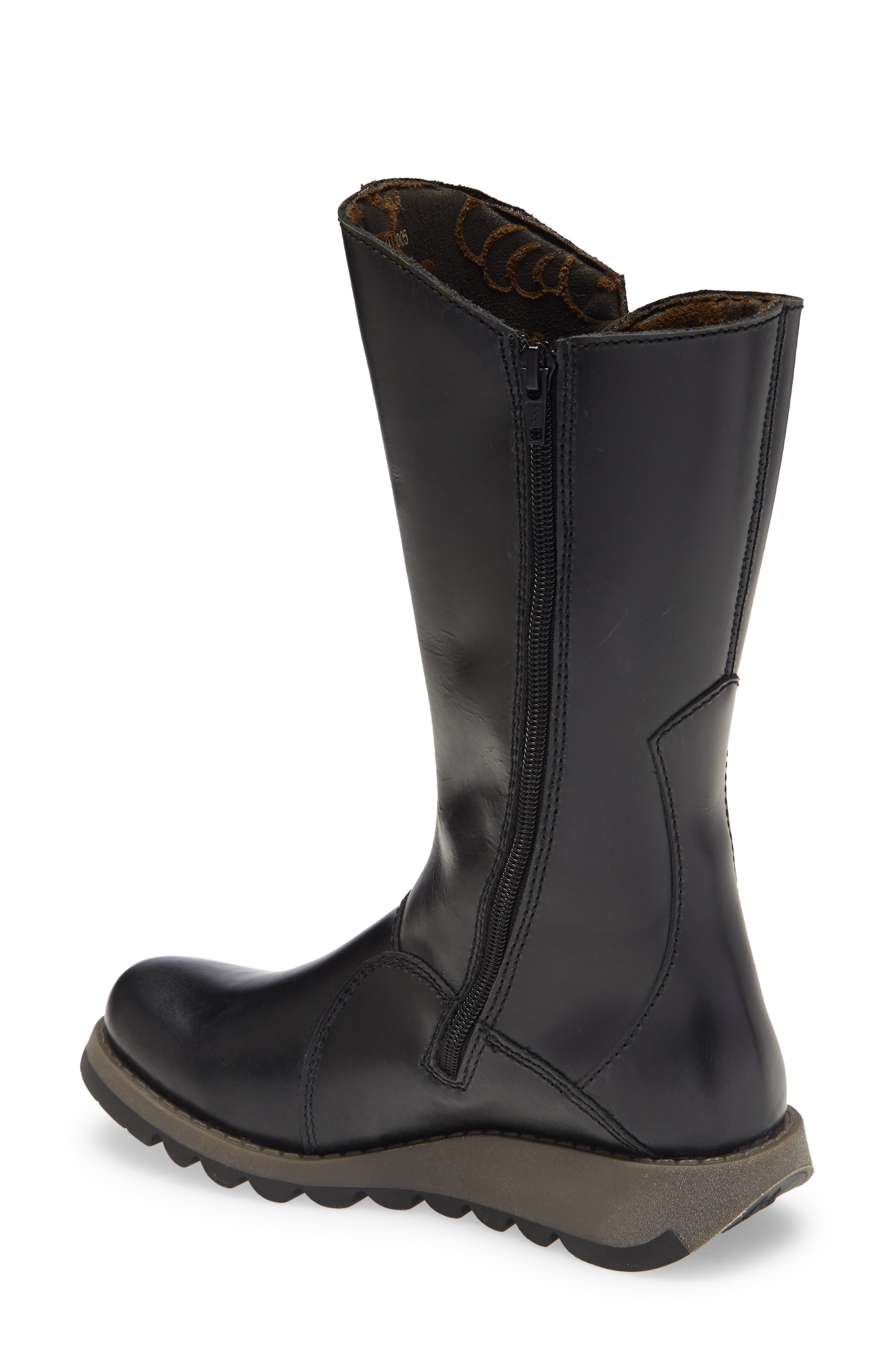 Fly London Mes Boot, Alternate, color, Black Leather