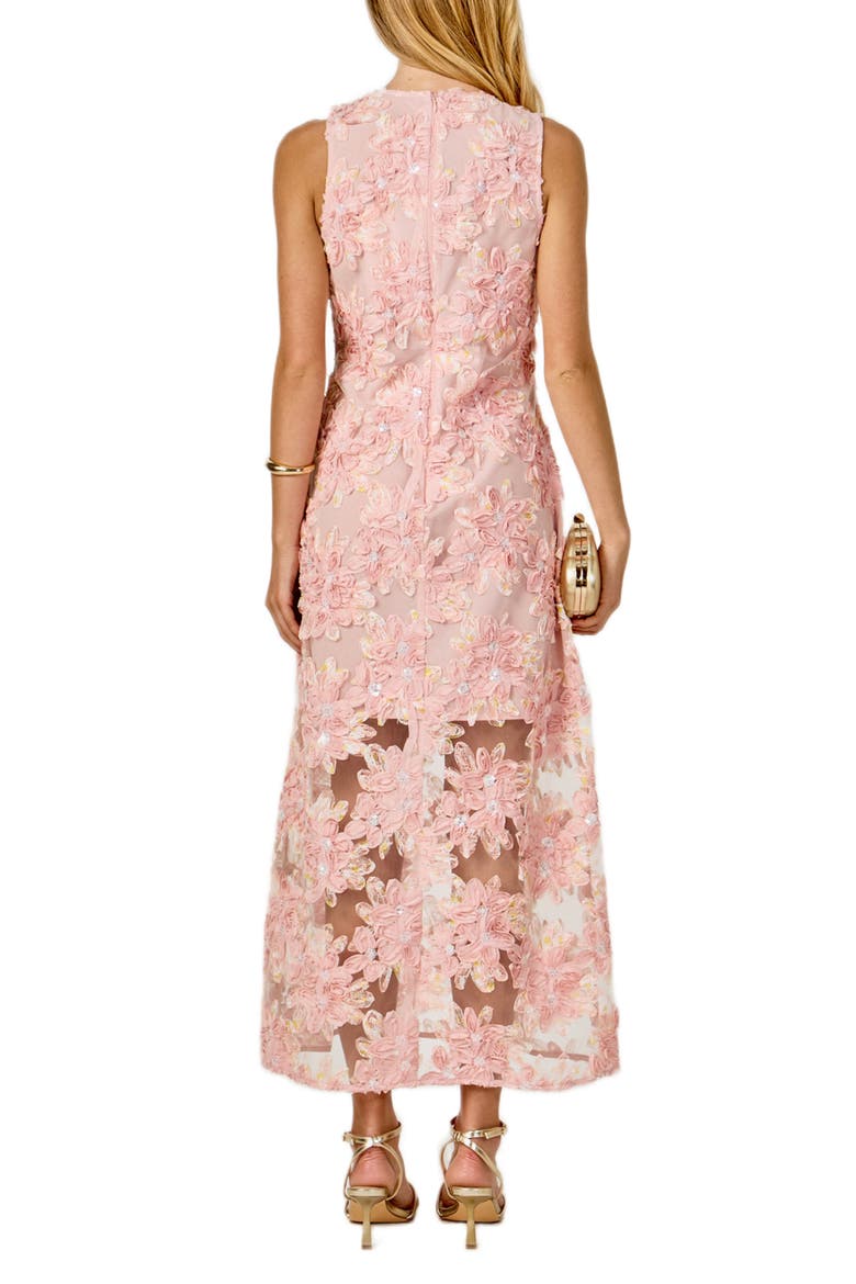 Texture Sleeveless Maxi Dress, Alternate, color, PINK