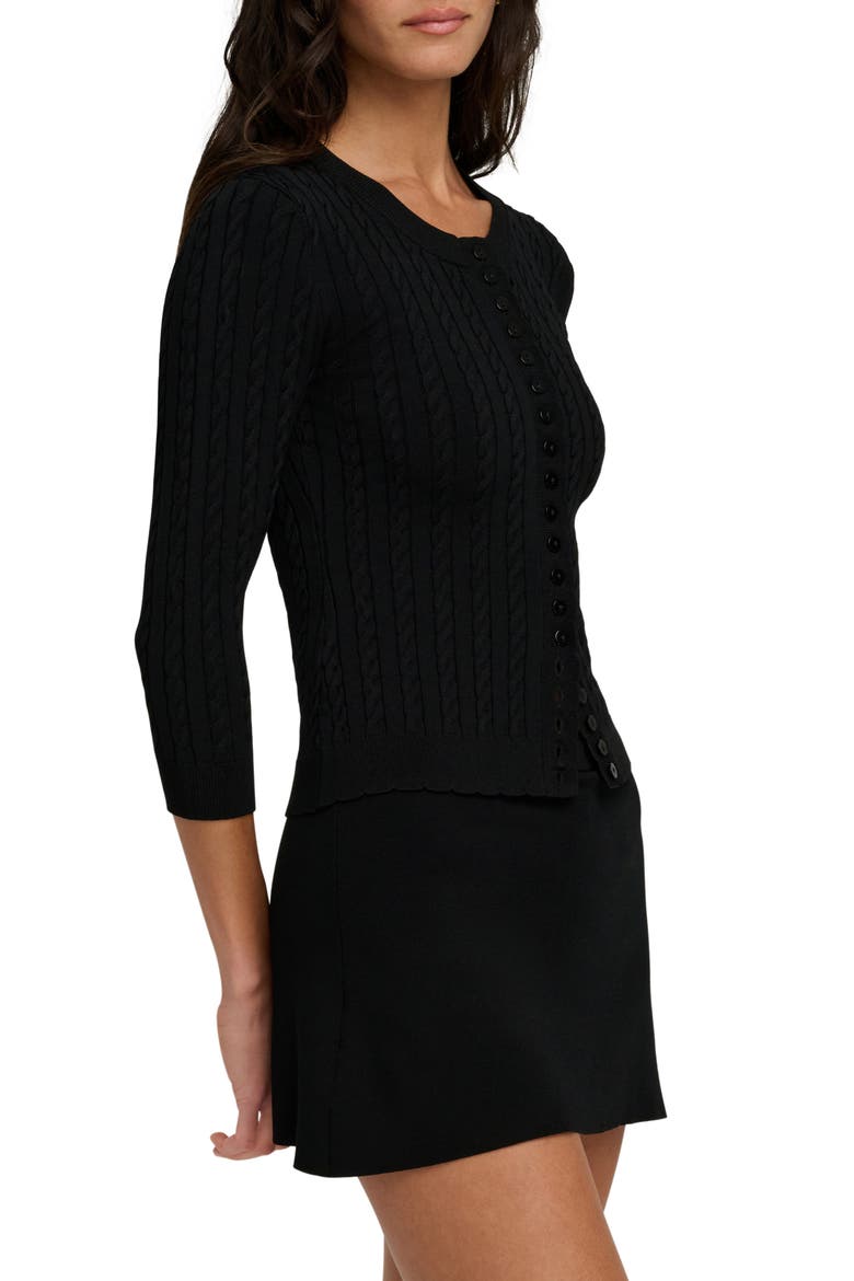 The Keepsake Cardigan, Alternate, color, BLACK