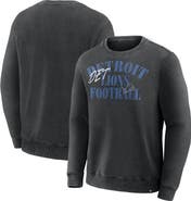 FANATICS Men's Fanatics Black Detroit Lions Halftime Lead Relaxed Heavyweight French Terry Sweatshirt