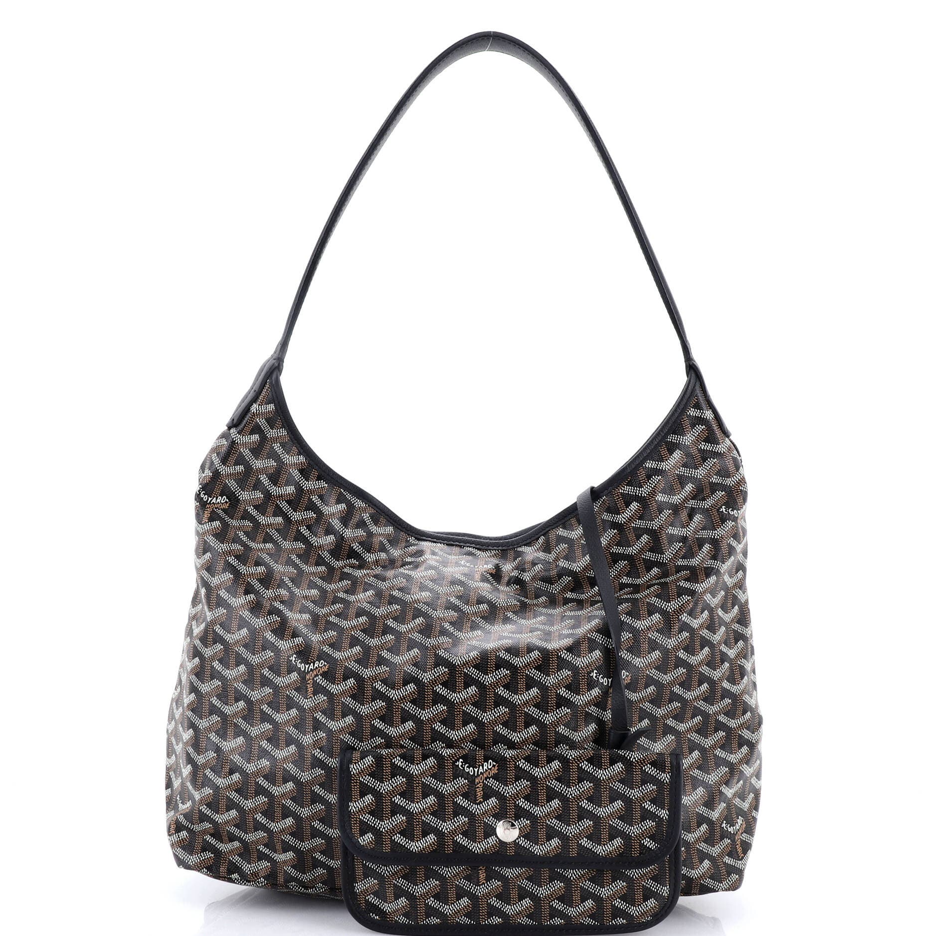 Pre-Owned Goyard Boheme Hobo Printed Coated Canvas, Alternate, color, 