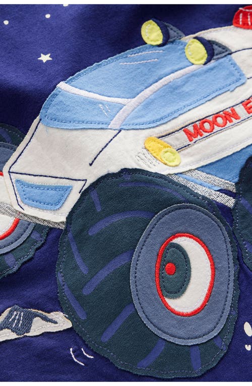 Mini Boden Kids' Appliqué Long Sleeve T-shirt In Blue