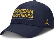 Jordan Brand Men's Jordan Brand Navy Michigan Wolverines 2025 On-Field Gameday Club Adjustable Hat
