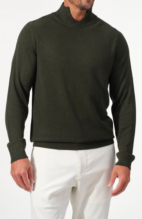 Verona V-Insert Merino Wool Sweater