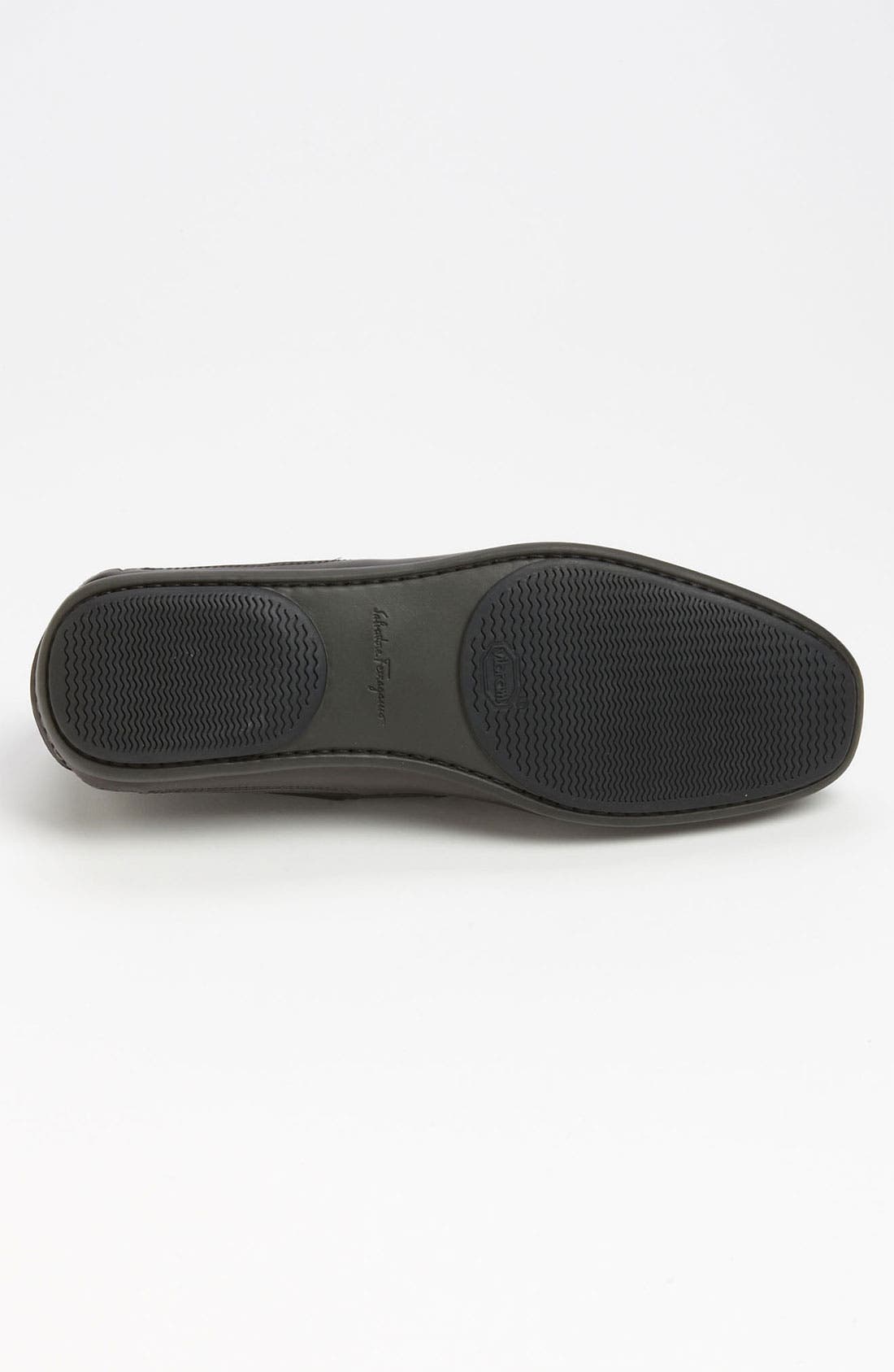 Salvatore Ferragamo 'Mango' Driving Shoe, Alternate, color, GUN METAL