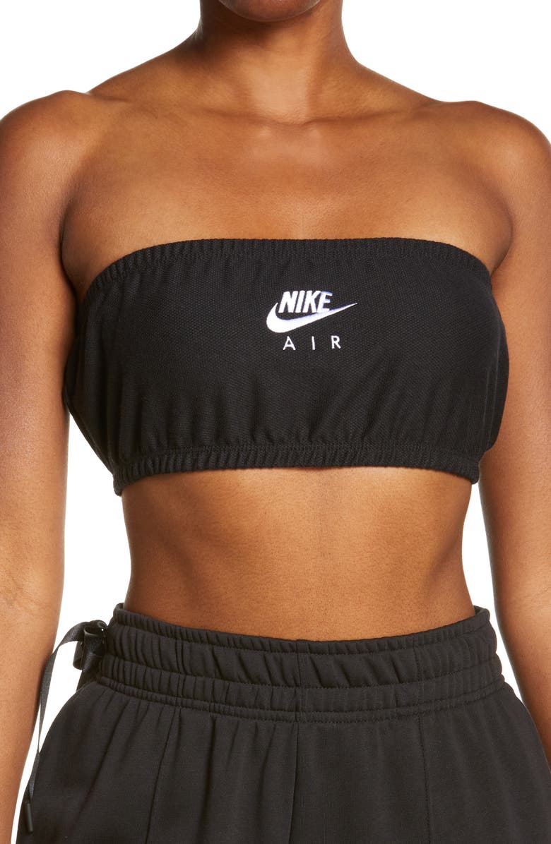 Nike Air Piqué Bandeau Top, Main, color, 
