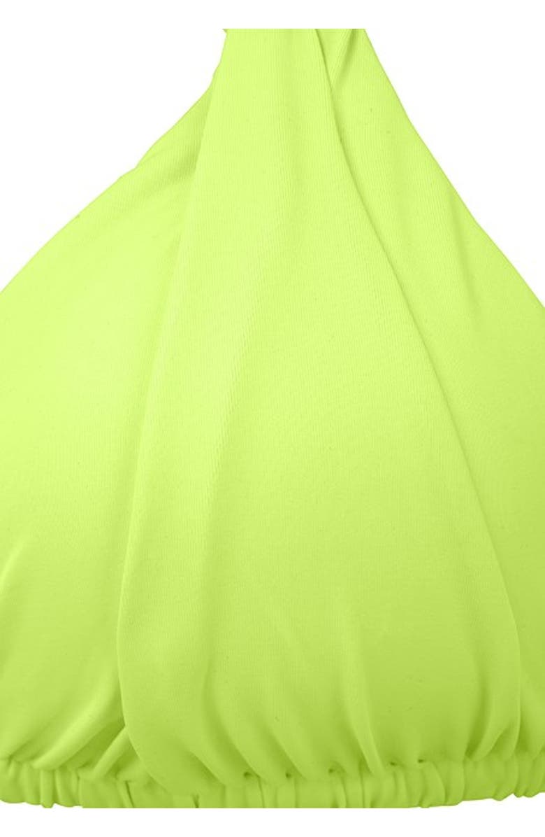 LASCANA Strappy Triangle Bikini Top Size 32C/D, Alternate, color, Bright Green