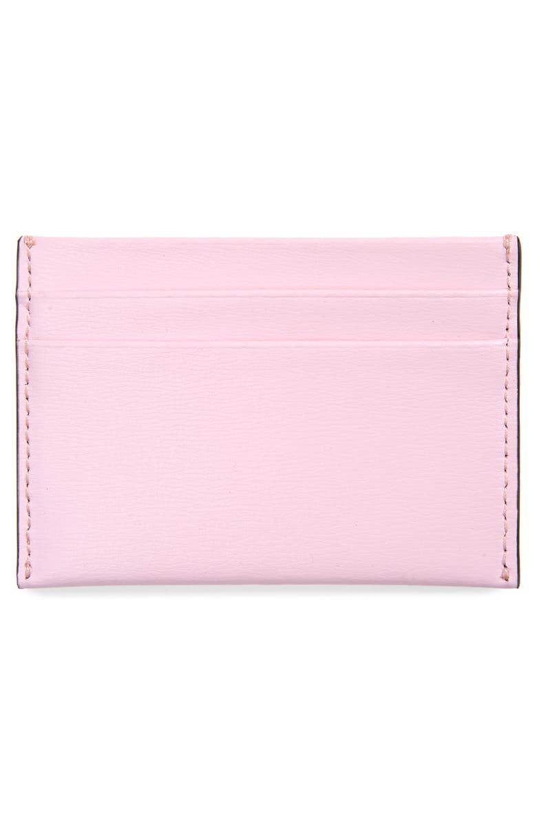 Ganni Leather Card Case, Alternate, color, 