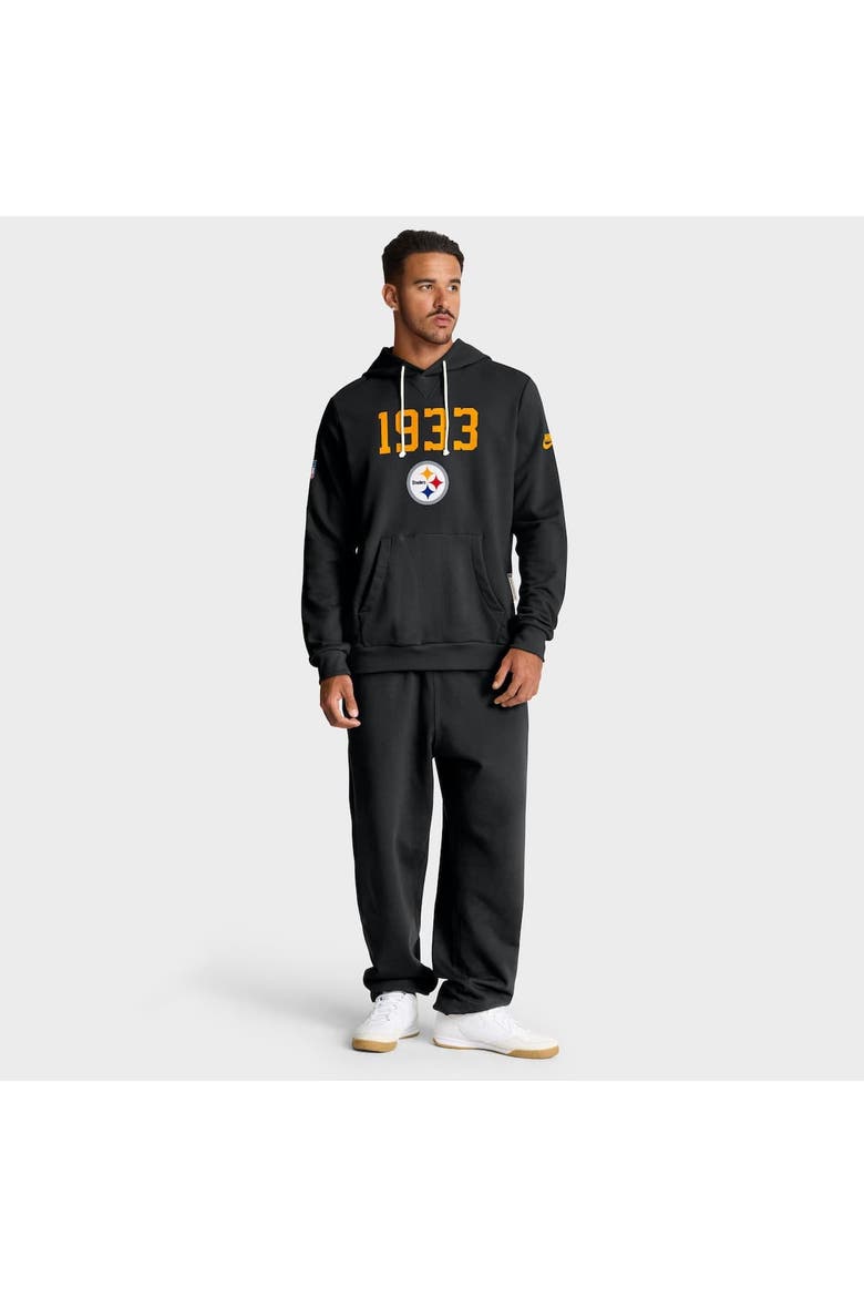 Men's Nike Black Pittsburgh Steelers Sideline Standard Issue Alt 2 Dri-FIT Hoodie, Alternate, color, Black