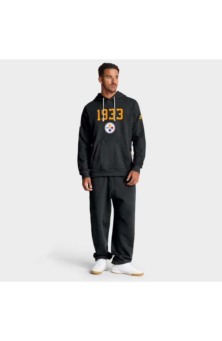 Nike Men's Nike Black Pittsburgh Steelers Sideline Standard Issue Alt 2 Dri-FIT Hoodie, Alternate, color, Black