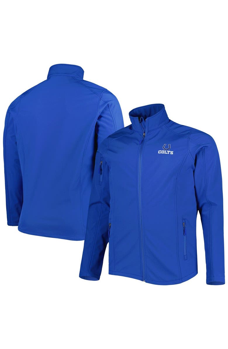 DUNBROOKE Men's Dunbrooke Royal Indianapolis Colts Big & Tall Sonoma Softshell Full-Zip Jacket, Main, color, Royal