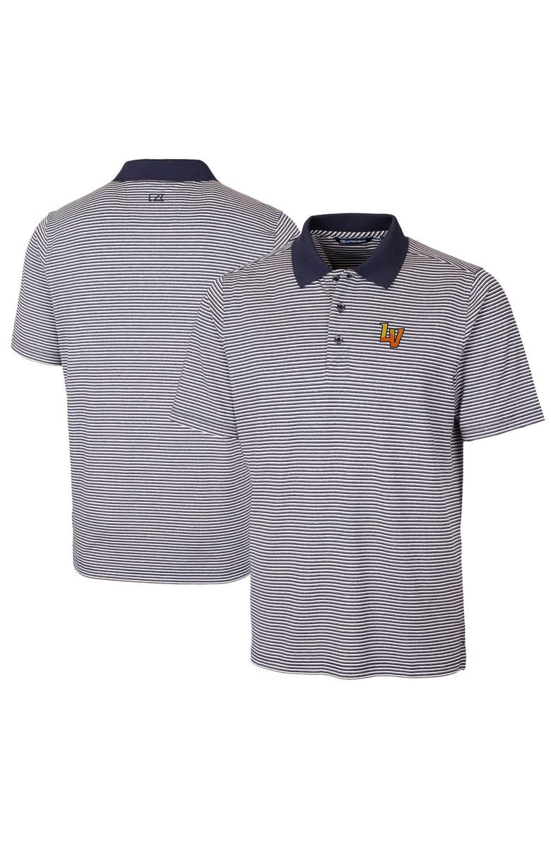 Cutter & Buck Men's Cutter & Buck Navy Las Vegas Aviators Big & Tall Forge Tonal Stripe Stretch Polo, Main, color,
