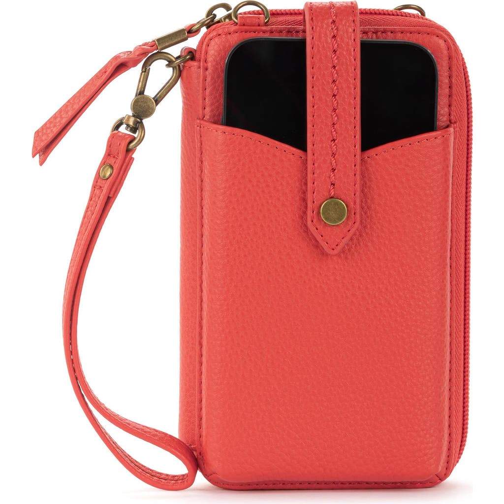 The Sak Silverlake N/s Smartphone Crossbody In Red