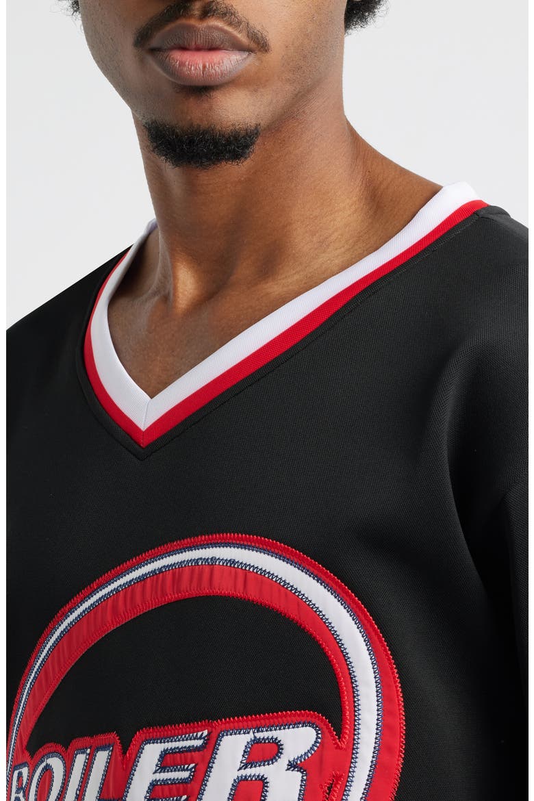 Oversize Hockey Jersey, Alternate, color, BLACK