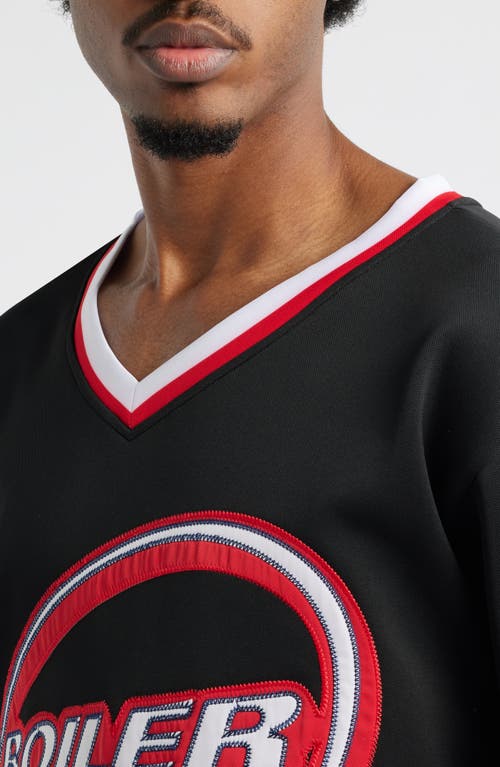 Boiler Room Oversize Hockey Jersey In Blue