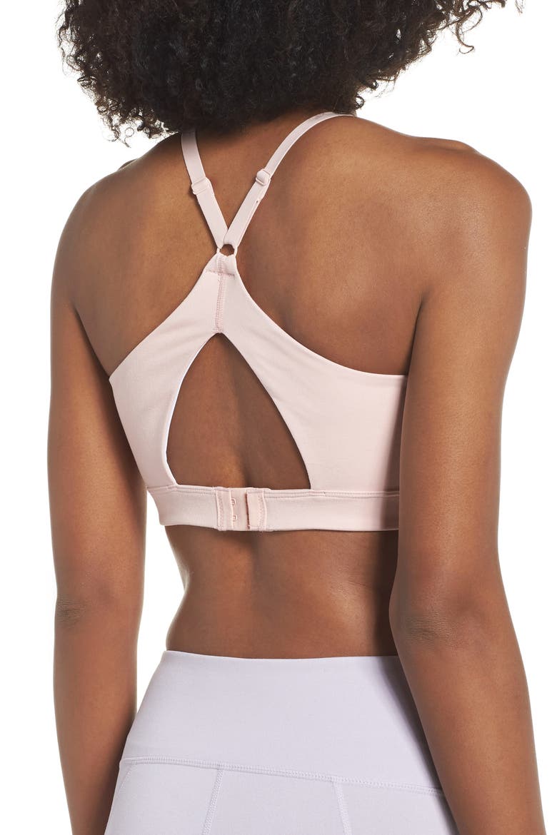 Live In Sports Bra, Alternate, color, PINK PEACHSKIN