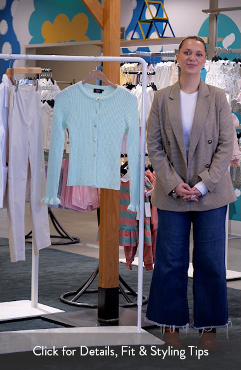 Willow Novelty Button Rib Cardigan, sales video thumbnail