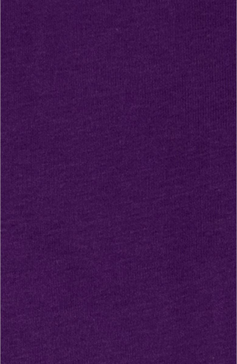 Leveret Footed Solid Cotton Matching Family Pajamas, Alternate, color, Dark Purple