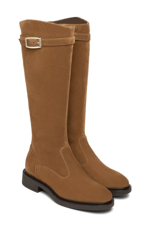 Nerogiardini Buckle Riding Boot In Brown