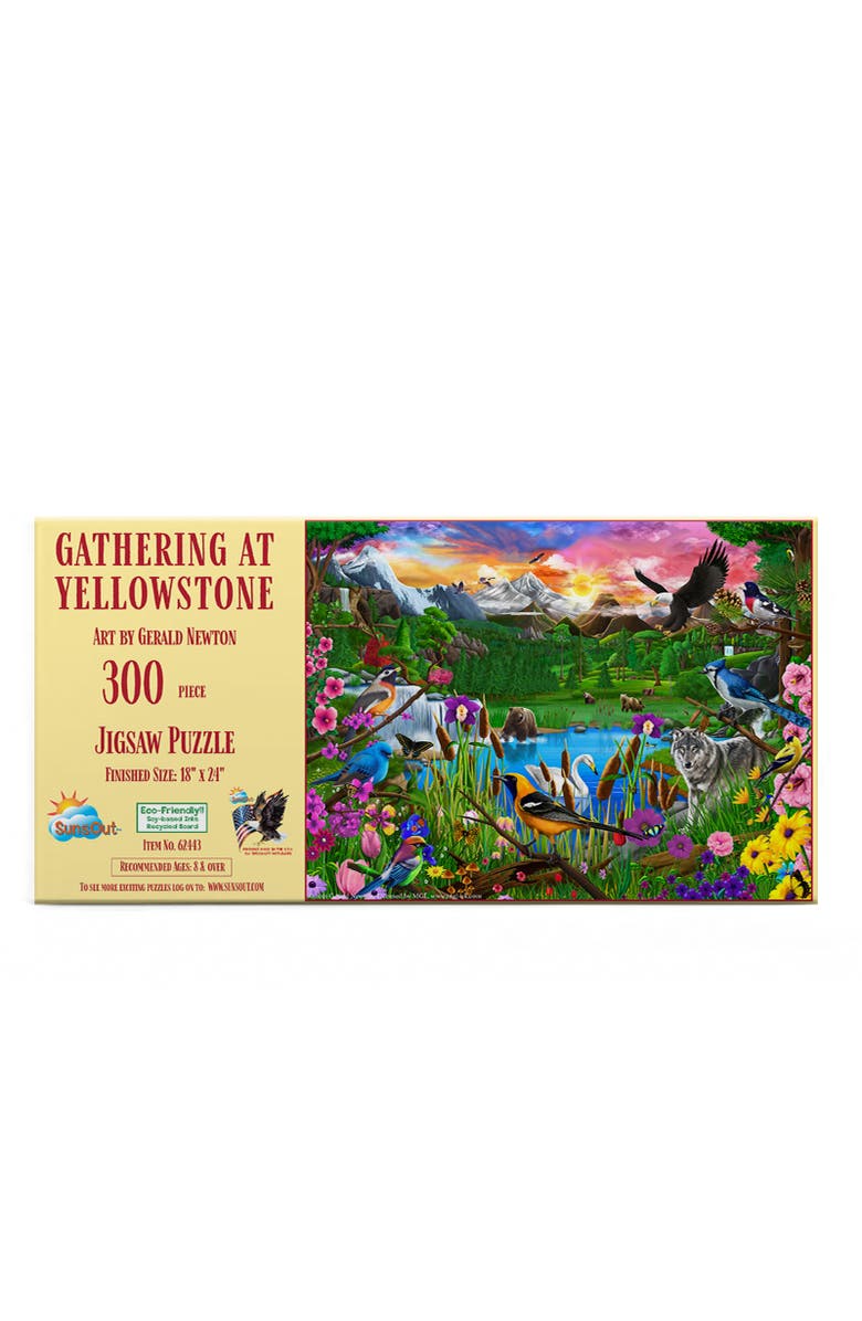 Sunsout Gathering at Yellowstone 300 piece Jigsaw Puzzle for Adults, Alternate, color, Multicolor