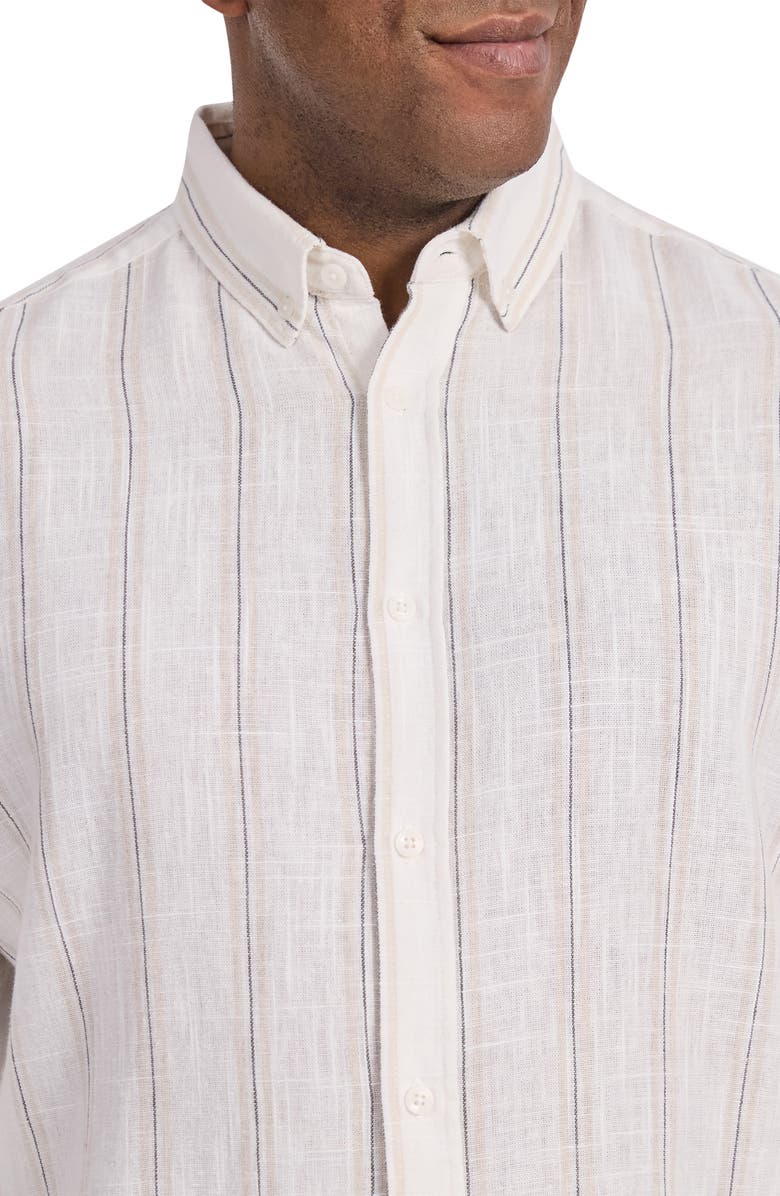 Johnny Bigg Madrid Regular Fit Stripe Button-Down Shirt, Alternate, color,