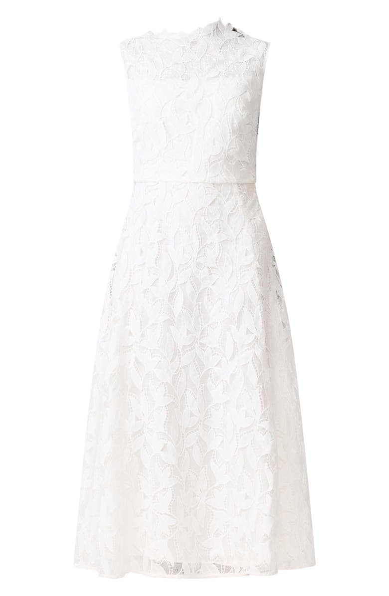 Elliatt Eris Lace Midi Dress, Alternate, color, White