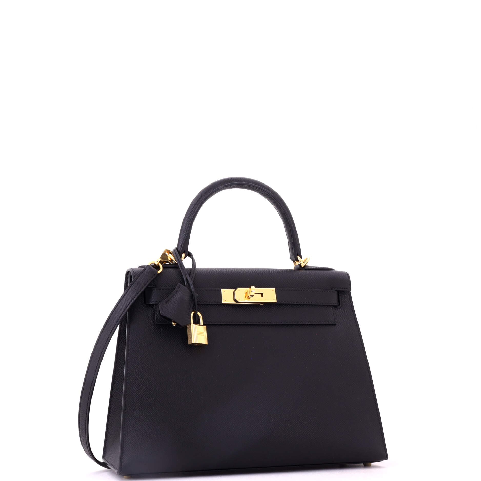 Kelly Handbag Black Epsom with Gold Hardware 28, Alternate, color, Black
