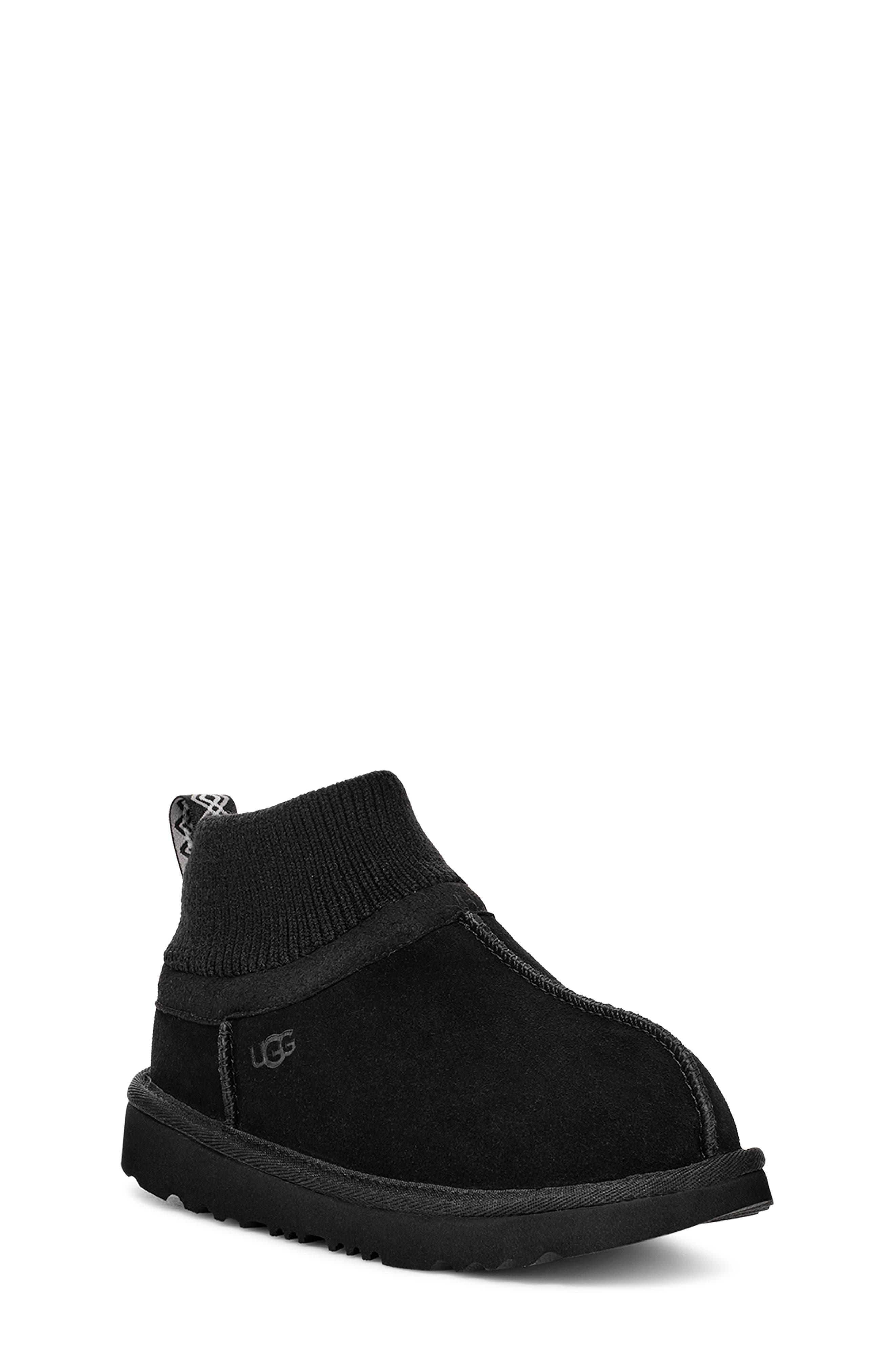 UGG<sup
®</sup
 Kids
 Classic Ultra Stretch Cuff Bootie, Main, color, 